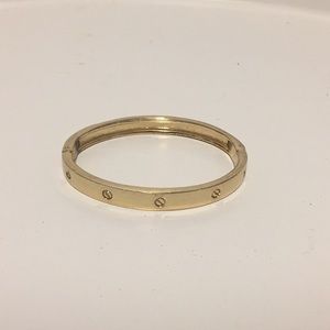 Gold Screw Hinged “Love Bracelet”